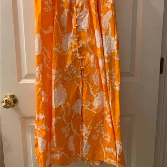 SHEIN Gathered Sleeve Button Front Floral Dress - Picture 8 of 11